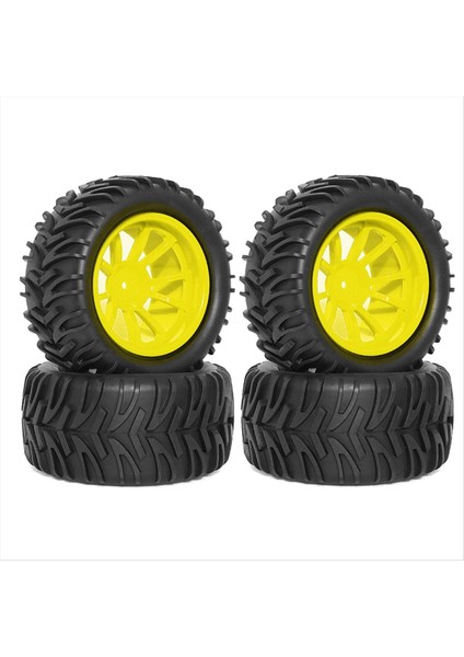 Rc Lastikler 1/10 Kamyon Lastikleri ve Tekerlekler Uzaktan Kumanda Kamyon Lastikleri Sarı (Yurt Dışından) fırsatları
