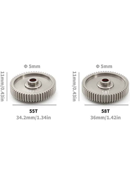 2pcs Rc Araba Yükseltme Hızlı Gürlü Dişli 51004 53665 55T 58T Tamiya TT01 Tt-01 1/10 Rc Araba Yükseltme Parçaları (Yurt Dışından) indirimleri