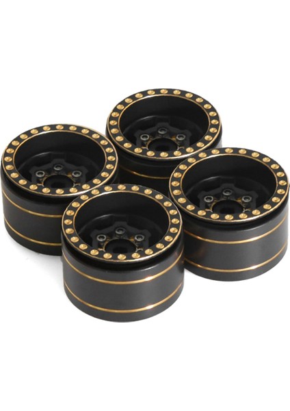 4pcs 1 0 Artı Pirinç Beadlock Tekerlek Jantlar 1/18 TRX4M SCX24 FCX24 Rc Araba Yükseltme Parçaları (Yurt Dışından)
