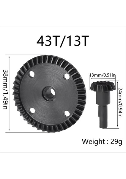 Arrma Için Ana Diferansiyel Dişli ve Giriş Dişlisi 1/8 Typhon 6s Yükseltme Parçaları 43T+13T (Yurt Dışından) fiyatları