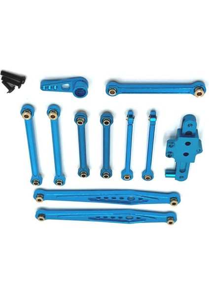 Rc Araba Yükseltme Sabit Çubuk Direksiyon Grubu Wltoys Için Servo Kol Kiti 1/12 124006 12423 12427 Pro Rc Araba Yükseltme Parçaları Mavi (Yurt Dışından) modelleri