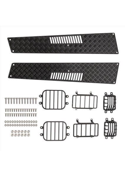 1/10 Simülasyon Tırmanma Arabası Trx4 G500 G63 Yan Işık Kapak Tail Lamba Kapağı Far Kapağı Motor Kaput Kaçma Plakası (Yurt Dışından) modelleri
