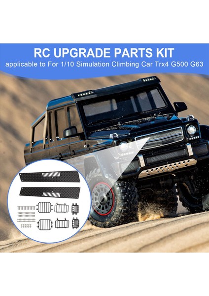 1/10 Simülasyon Tırmanma Arabası Trx4 G500 G63 Yan Işık Kapak Tail Lamba Kapağı Far Kapağı Motor Kaput Kaçma Plakası (Yurt Dışından) fırsatları
