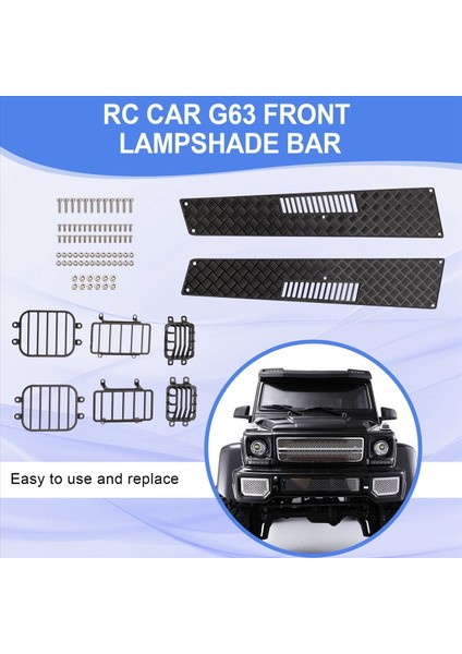 1/10 Simülasyon Tırmanma Arabası Trx4 G500 G63 Yan Işık Kapak Tail Lamba Kapağı Far Kapağı Motor Kaput Kaçma Plakası (Yurt Dışından) indirimleri