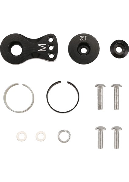 Metal 25T Ayarlanabilir Servo Koruyucu Kol Boynuzu Trx-4 Eksenel SCX10 1/10 Rc Arabalar Helikopter Model Tekne Yükseltme Parçaları M A (Yurt Dışından)