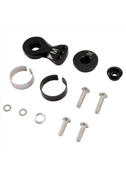 Metal 25T Ayarlanabilir Servo Koruyucu Kol Boynuzu Trx-4 Eksenel SCX10 1/10 Rc Arabalar Helikopter Model Tekne Yükseltme Parçaları M A (Yurt Dışından) modelleri