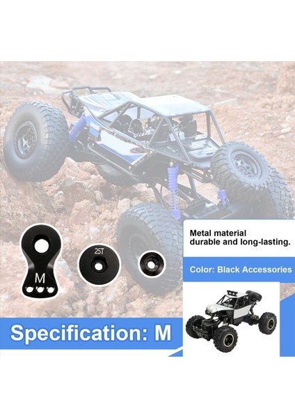 Metal 25T Ayarlanabilir Servo Koruyucu Kol Boynuzu Trx-4 Eksenel SCX10 1/10 Rc Arabalar Helikopter Model Tekne Yükseltme Parçaları M A (Yurt Dışından) fırsatları