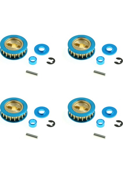 4x Metal Kasnak 18T 300054450 Tamiya Xv-01 XV01 TA06 1/10 Rc Araba Yükseltmeleri Parça Aksesuarları (Yurt Dışından)