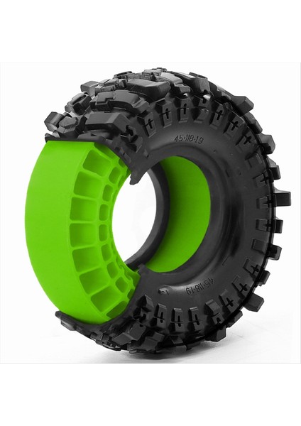 4pcs 1 9in Silikon Kauçuk Lastik Tekerlekleri 1/10 Rc Prwler Car Trx4 Eksenel SCX10 Pro/capra Tf2/gen8/mst Green Için Köpük Takın (Yurt Dışından) indirimleri