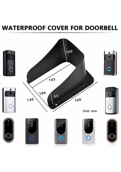 2x Video Kapı Zili Yağmur Örtüsü Metal Kapı Çanları Klavye Denetleyicisi Için Erişim Kontrol Muhafazası Kapı Zili Interkom (Yurt Dışından) modelleri