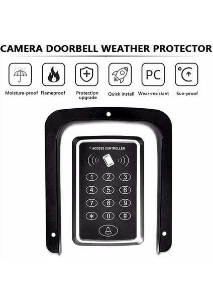 2x Video Kapı Zili Yağmur Örtüsü Metal Kapı Çanları Klavye Denetleyicisi Için Erişim Kontrol Muhafazası Kapı Zili Interkom (Yurt Dışından) indirimleri