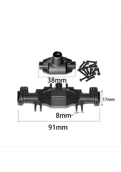 Rc Araba Yükseltme Hızlı Bırakma Ön Arka Aks Köprü Kabuk Kiti Losi Için 1/18 Mini Lmt 4x4 Fırça Canavar Kamyonu Siyah (Yurt Dışından) indirimleri
