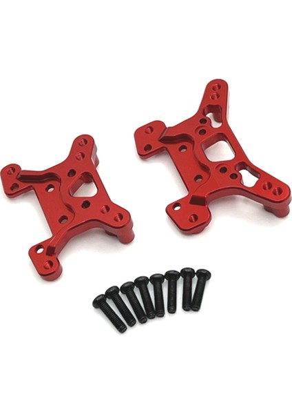 Ön ve Arka Süspansiyon Braket Kiti Wltoys 1/14 144016 144018 1/14 1/12 Corolla Rc Araba Yükseltme Aksesuarları Kırmızı (Yurt Dışından)