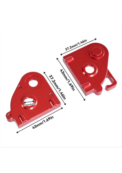 Alüminyum Alaşım Yükseltme Merkezi Şanzıman Kapak Yedek Parçalar MN86 MN128 G500 Rc Uzaktan Kumanda Arabası Için Kırmızı Dişli Kutusu (Yurt Dışından) fiyatları