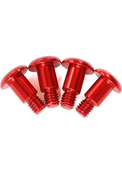 4pcs Alüminyum Alaşım Adım Vida 1/10 Tamiya TT02/TT02B Rc Araba Yükseltme Parçaları Kırmızı (Yurt Dışından)