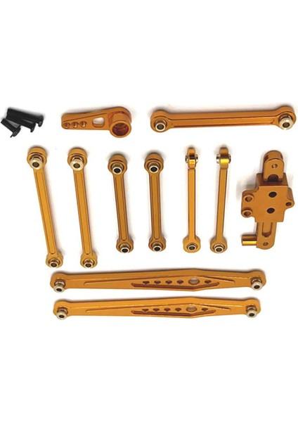 Rc Araba Yükseltme Sabit Çubuk Direksiyon Grubu Wltoys Için Servo Kol Kiti 1/12 124006 12423 12427 Pro Rc Araba Yükseltme Parçaları Altın (Yurt Dışından) fırsatları