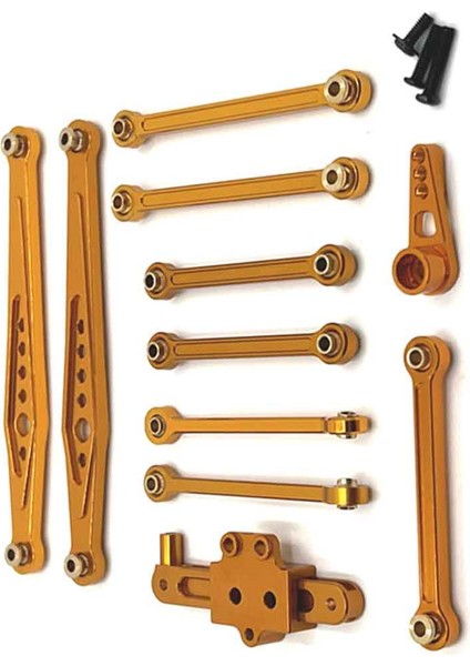 Rc Araba Yükseltme Sabit Çubuk Direksiyon Grubu Wltoys Için Servo Kol Kiti 1/12 124006 12423 12427 Pro Rc Araba Yükseltme Parçaları Altın (Yurt Dışından) indirimleri