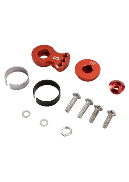 Metal 25T Ayarlanabilir Servo Koruyucu Kol Boynuzu Trx-4 Eksenel SCX10 1/10 Rc Arabalar Helikopter Model Tekne Yükseltme Parçaları S D (Yurt Dışından) modelleri