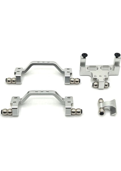 Rc Araç Yükseltme Ön ve Arka Çubuk Koltuk Servo Sabit Koltuk Kiti Wpl 1/16 C64 Rc Araba Yükseltme Parçaları Gümüş (Yurt Dışından)