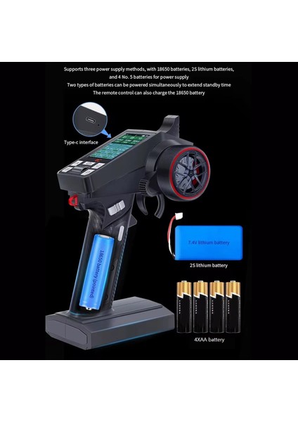 Sıcak Rc CT-8A 8ch Uzaktan KUMANDA+F-08A Tırmanma Araç Rc Araba Gemi Tankı Metal Handwheel (Yurt Dışından) fiyatları