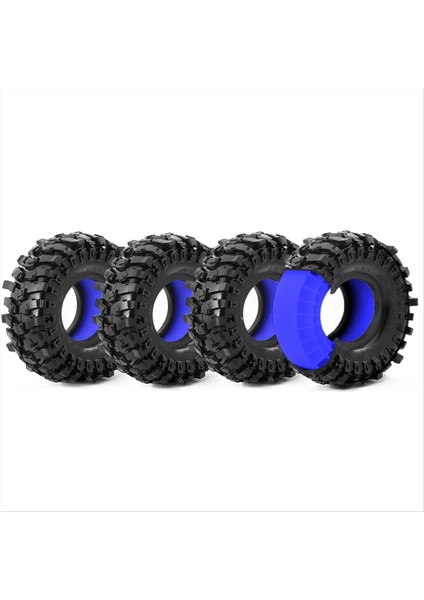 Uzaktan Kumanda Araba Tekerlek Lastikleri Su Geçirmez ve Sıcaklık Direnci ile Li Silikon Lastikler Mavi (Yurt Dışından) indirimleri