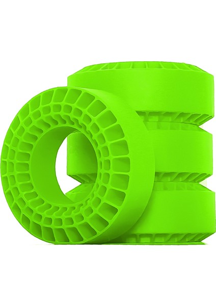 Uzaktan Kumanda Araba Tekerlek Lastikleri Su Geçirmez ve Sıcaklık Direnci ile Li Silikon Lastikler Yeşil (Yurt Dışından)