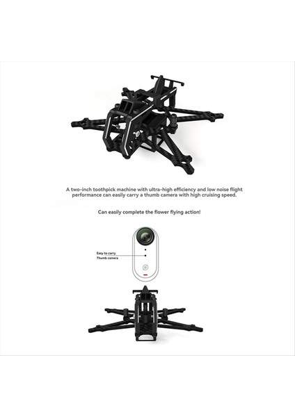 Hglrc Draknight 2inch Ultra-Light Fpv Teelick Frame Kitleri Fpv Freestyle 2inch Açık Drone Için 91MM Dingil Destek (Yurt Dışından) fiyatları