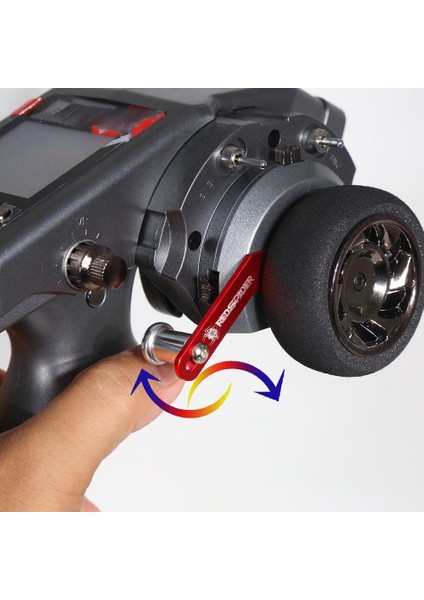 1set Cnc Metal Rc Otomobil Için Bir Elle Uzaktan Kumanda Ledı RC6GS RC4GS Uzaktan Kumanda Yükseltme Siyah (Yurt Dışından) modelleri