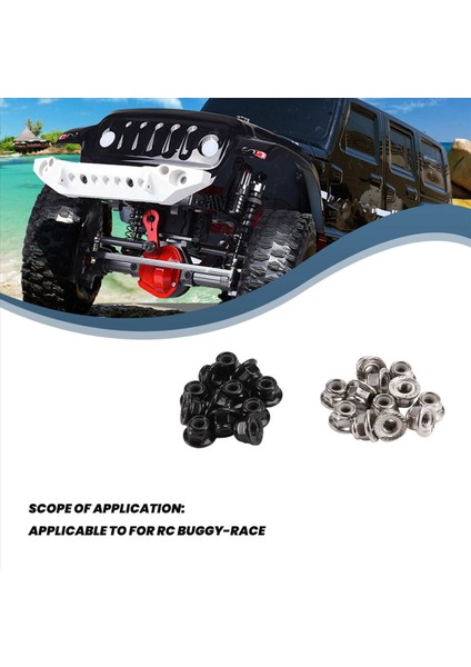 M4-Nuts Çok Renkli Naylon Kilit Altıgen Somun Vidalı Kapak Rc Buggy-Race Için Flanş Yarışı Özelliği (Yurt Dışından) fırsatları