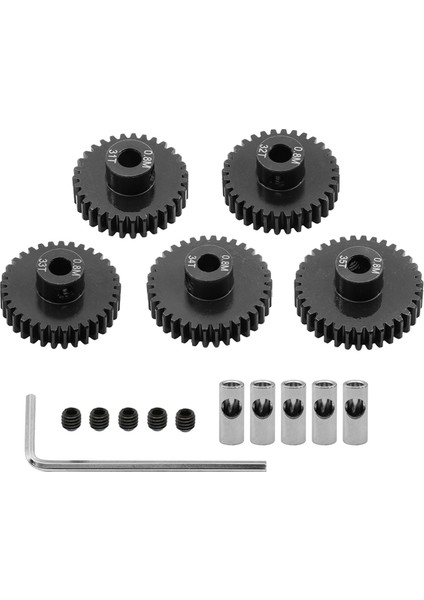 1/10 Rc Için 0 8m Motor Dişli Seti Tiçlerce Paletli Eksenel Capra F9 SCX10 Iıı AR45P Axle Yükseltme Parçaları 31T+32T+33T+34T+35T (Yurt Dışından)