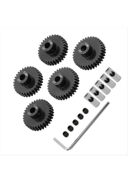 1/10 Rc Için 0 8m Motor Dişli Seti Tiçlerce Paletli Eksenel Capra F9 SCX10 Iıı AR45P Axle Yükseltme Parçaları 31T+32T+33T+34T+35T (Yurt Dışından) fırsatları
