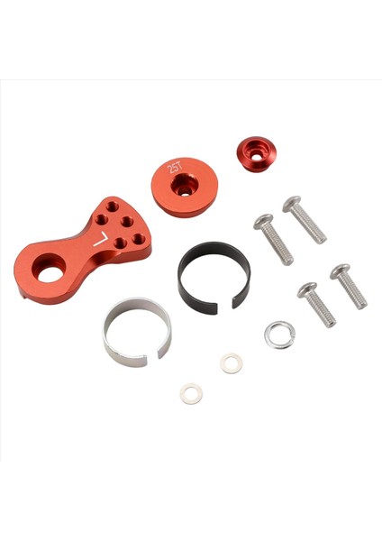 Metal 25T Ayarlanabilir Servo Koruyucu Kol Boynuzu Trx-4 Eksenel SCX10 1/10 Rc Arabalar Helikopter Model Tekne Yükseltme Parçaları L D (Yurt Dışından) modelleri