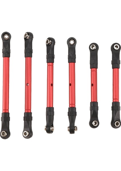 Slash/hoss/rustler/stampede/4x4 HUANQI727 Kırmızı Için Ayarlanabilir Ön ve Arka Çekme Çubuğu Bağlantı Çubuk Direksiyon Çubuğu (Yurt Dışından)