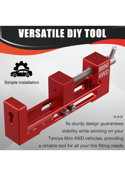 Lastik Montajcı Tekerlek Yükleyici Lastikler Tamıya Mını 4WD Araçları Dıy Parçaları Için Rulman ile Fitter Cihaz Kırmızı (Yurt Dışından) indirimleri