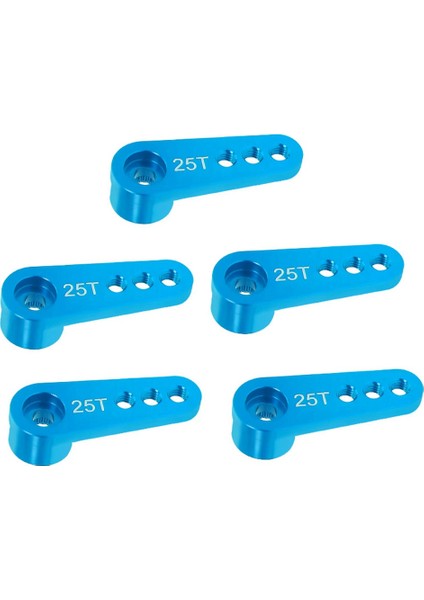 25T Alüminyum Alaşım Rc Araba Direksiyon Servo Korna Kolu 1/10 1/8 Rc Araba Tarama Parçaları Mavi (Yurt Dışından)