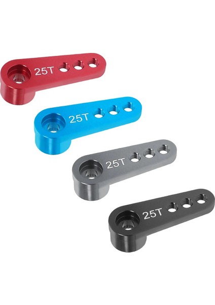 25T Alüminyum Alaşım Rc Araba Direksiyon Servo Korna Kolu 1/10 1/8 Rc Araba Tarama Parçaları Mavi (Yurt Dışından) fiyatları