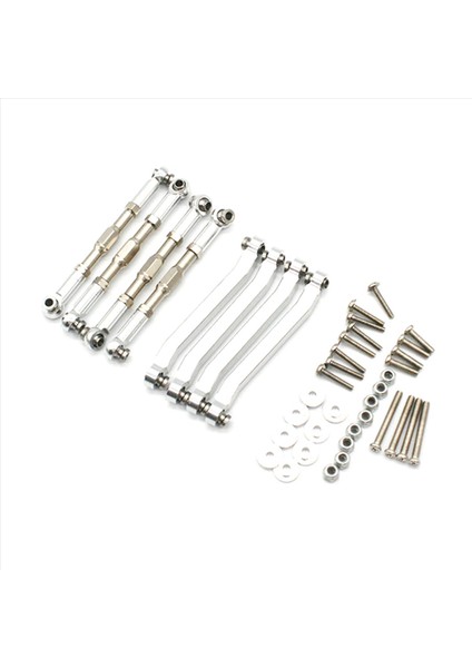 48X Metal Şasi Çekme Çubukları Bağlantı Mn D90 D91 D96 D99 D99S MN90 MN99S 1/12 Gümüş (Yurt Dışından) modelleri
