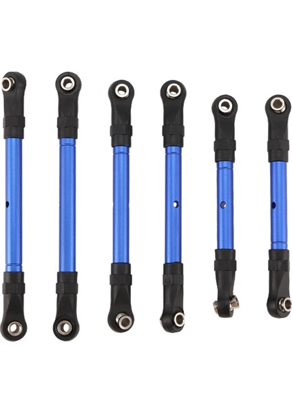 Slash/hoss/rustler/stampede/4x4 HUANQI727 Mavi Için Ayarlanabilir Ön ve Arka Çekme Çubuğu Bağlantı Çubuk Direksiyon Çubuğu (Yurt Dışından)