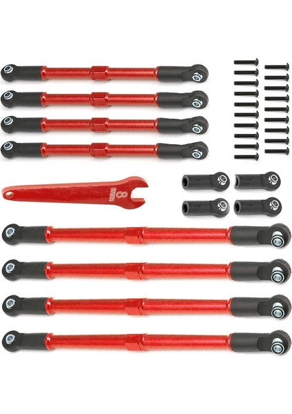 Rc Araba Yükseltme Kol Kiti Traxxas 1/10 E-Revo2 0 Zirvesi 5319X 5338R Rc Araba Yükseltme Parçaları Kırmızı (Yurt Dışından) fiyatları