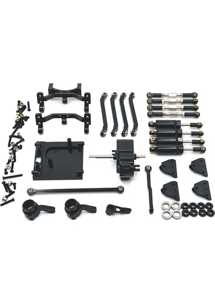 Rc Araba Yükseltme Dalga Kutusu Çekme Çubuğu Çekme Şok Emici Top Rulman Seti 1/12 MN99S Için Rc Araba Yükseltme Parçaları Siyah (Yurt Dışından)