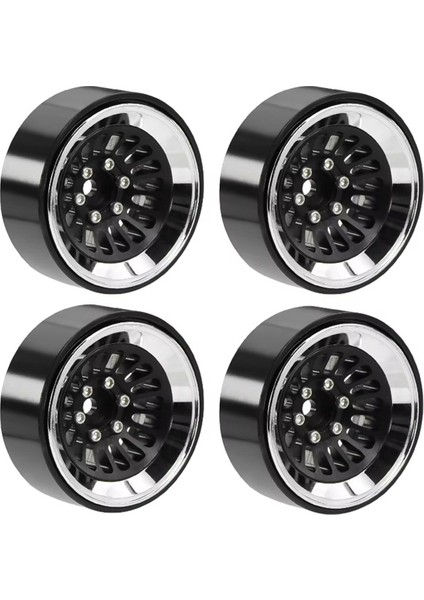 1/18 Traxxas TRX4M Için Alüminyum 1 3 Inç Beadlock Tekerlek Jant 1/24 SCX24 FMS24 Rc Trıl Trol Tekerlek Hub Siyah (Yurt Dışından)