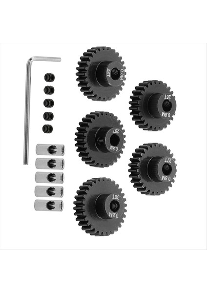 1/10 Rc Için 0 8m Motor Dişli Seti Tiçlerce Paletli Eksenel Capra F9 SCX10 Iıı AR45P Axle Yükseltme Parçaları 26T+27T+28T+29T+30T (Yurt Dışından) fiyatları