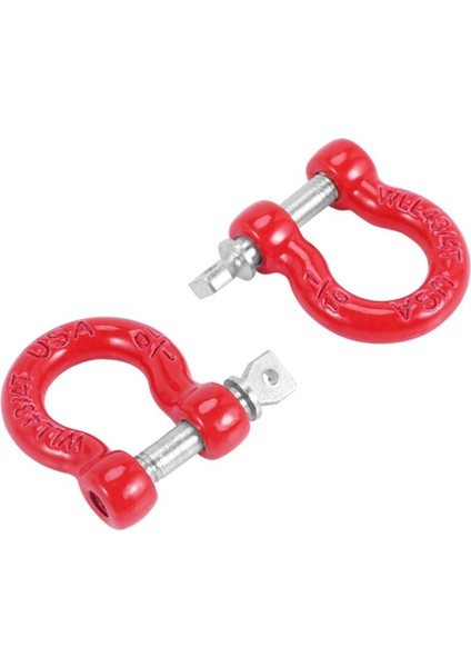4pcs Metal Tampon D-Ring Kırmızı Çekme Hook Römork Kurtarma Kancası 1/10 Rc Prıgler Araş Traxxas Trx4 Trx4 Eksenel SCX10 Yükseltme Parçaları (Yurt Dışından) modelleri