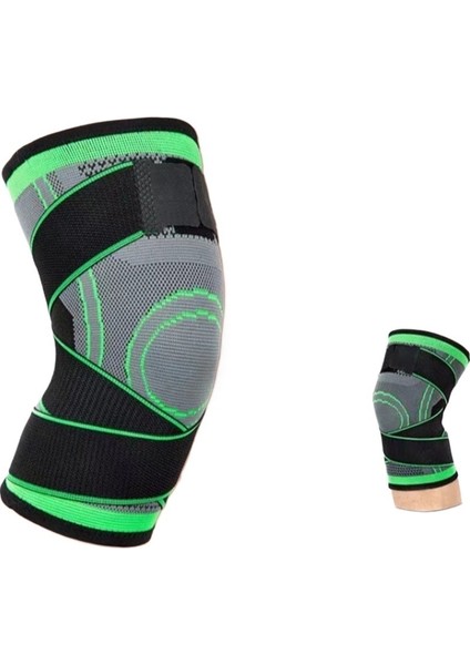 Spor Örme Dizlikler Erkek Fitness Koşu Dizlikleri Kısa Kompresyon Spor Dizlikleri Naylon Kayış Dizlikler (Yurt Dışından)