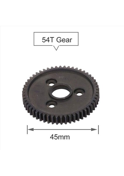 Rc 1/10 Traxxas Slash 4x4 Stampede Vxl Rustler E-Revo T-Maxx Için 4x Sertleştirilmiş Çelik Metal Dişli 54T 32P 3956 (Yurt Dışından) fiyatları