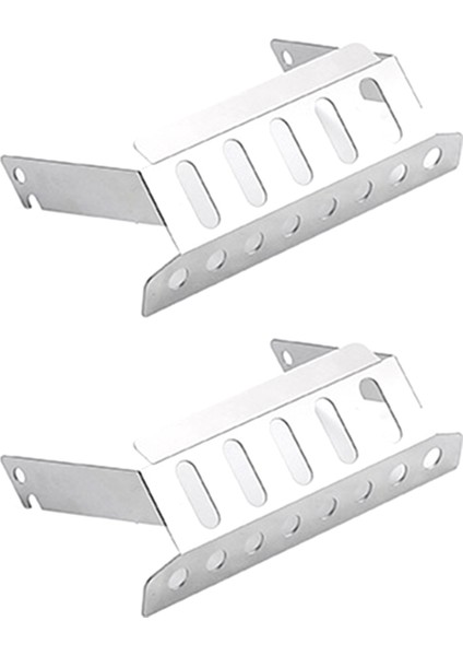 2x Paslanmaz Çelik Şasi Zırhı Ön Koruyucu Plaka Mn D90 D99 MN99S 1/12 Rc Araba Yükseltme Parçaları (Yurt Dışından)