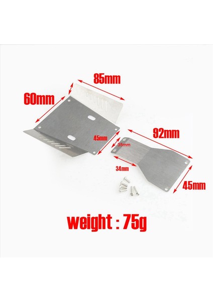 2x Metal Paslanmaz Çelik Şasi Zırh Koruma Tamiya Cc-01 CC01 1/10 Rc Trail Araba Yükseltme Parçaları (Yurt Dışından) fırsatları