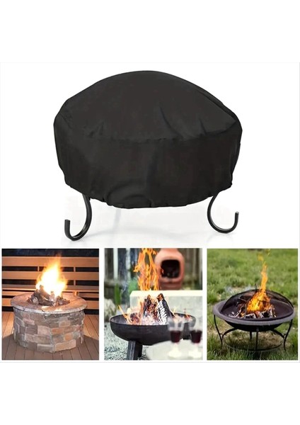 Ateş Çukuru Kapağı Toz Kapağı Su Geçirmez Ağır Hizmet Isı ve Barbekü Izgara Kapağı Açık Hava Koruması 85X40CM (Yurt Dışından) modelleri