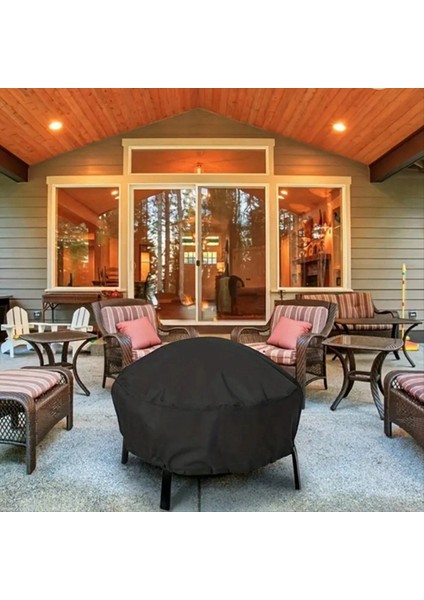 Ateş Çukuru Kapağı Toz Kapağı Su Geçirmez Ağır Hizmet Isı ve Barbekü Izgara Kapağı Açık Hava Koruması 85X40CM (Yurt Dışından) indirimleri