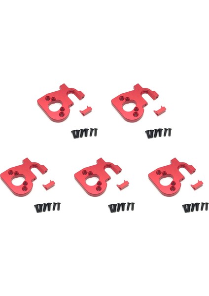 5x Rc Araç Motor Tutucu Yedek Aksesuarlar Wltoys Için Uygun 144001 1/14 4WD Rc Araç Parçaları Kırmızı (Yurt Dışından)